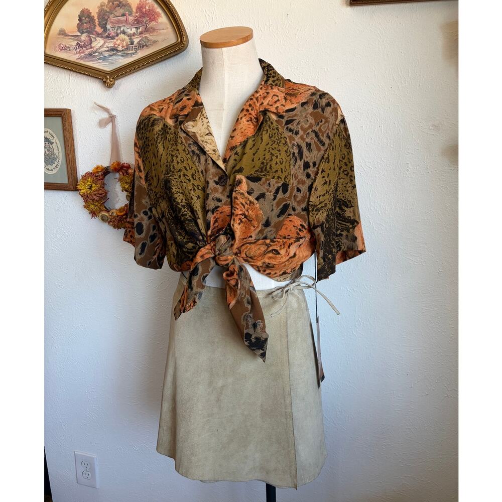 Vintage GAP Suede Mini Skirt size S - Picture 3 of 7